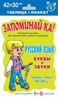 Книга Русс.яз. Буквы и звуки Таблица-плакат 42*30, б-3471, Баград.рф